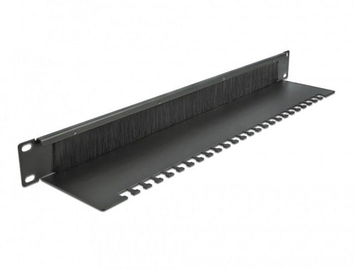 Delock 19? Organiser Cables Power Strip Brush With Board Sujeción Cables 1 He Black — image 1