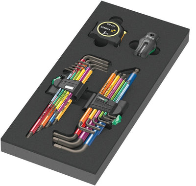 Wera 9740 Set Of Keys Acodadas With Inserto Espuma 1, 20 Pieces Screwdriver Black/Grey Inserto Espuma Carr — image 1