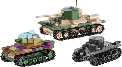 Cobi Renault R35 - Valentine Ix - Panzer I, Toy Construcción Escala 1:48 Cobi-2740 — image 1