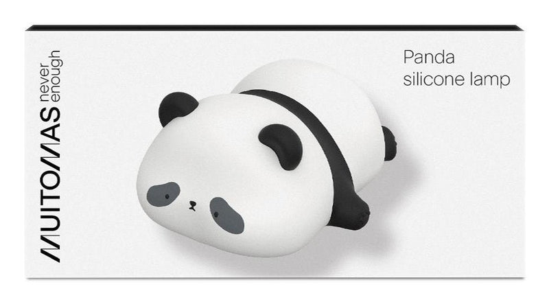Muitomas Lamp Silicone Soft With Forma Panda, Lamp LED Multicolour Touchscreen Mesita Noche, Rechargeable And