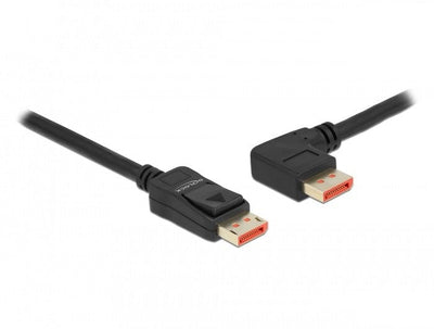 Delock DisplayPort Cable Plug Gerade Zu Plug 90° Links Gewinkelt 8K 60 HZ 5M — image 1