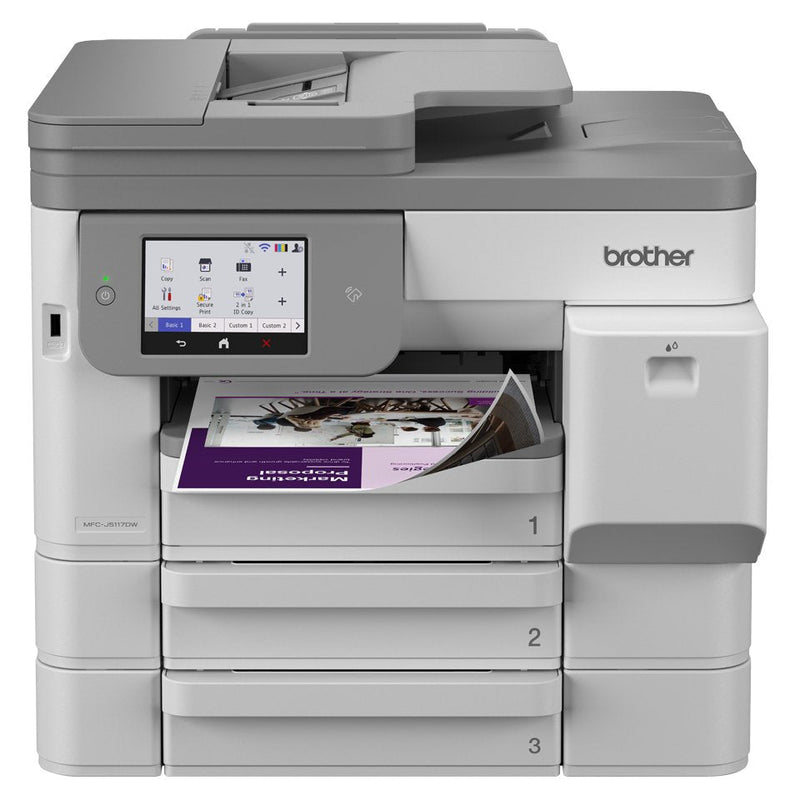 Brother MFCJ5117DW Mfp Jet D Ink Colour A4 28PPM, R-v Integral, Charger 50P, Ethernet, Wi-Fi, Usb, LCD 10,9CM,
