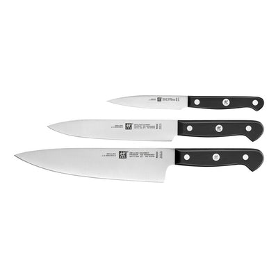 Zwilling Set Of Cuchillos 36130-003-0 Set Of 3 Couteaux, Acier Inoxydable, Noir, 34 X 14 X 3CM 3 Pieces — image 1