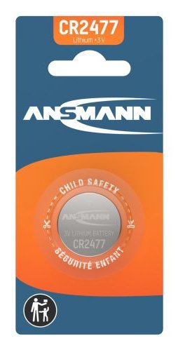 Ansmann Battery Button 3V Litio CR2477, Blíster 1 Piece (1516-0010)