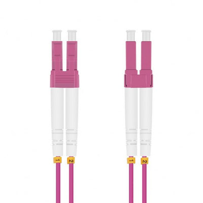 Helos Lwl Network Cable Lc/Lc Duplex 50/125?M OM4 Erikavioletat 1,5M — image 1