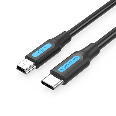 Vention USB Cable 2.0 Type-c Cowbg USB Type-c Male Miniusb Male 1.5M Black — image 1