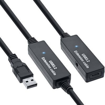 Inline® USB 3.2 GEN.1 Active Extension, USB-A Male a USB-C Female 10M — image 1