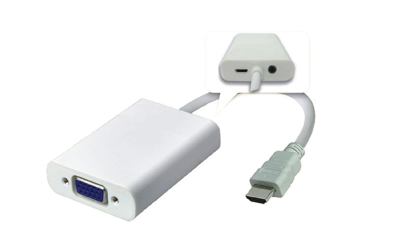 Microconnect HDMVGA2 Adapter Cable Vídeo 0,15M HDMI VGA (d-sub) White