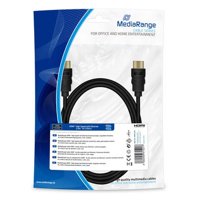 Mediarange HDMI Highspeed Ethernet 10.2GIBT S 2M — image 1