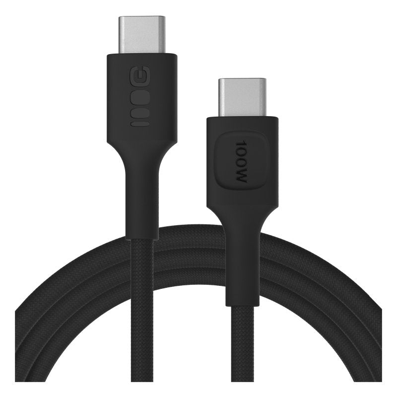 Green Cell USB-C To USB-C Cable Powerstream 100W 2M Black - Braided