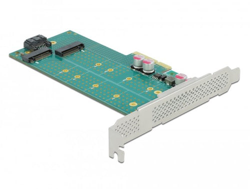 Pci Express X4 Card a 1 X M.2 Key B + 1 X NVMe M.2 Key M - Low Profile Formfaktor — image 1