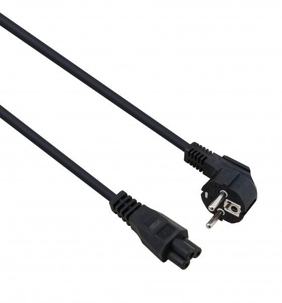 Helos Cable Power Plug Security 90 ° a C5, Black 3,0M