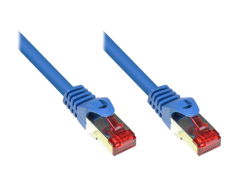 Goodconnections Network Cable With Protector Pestaña, CAT.6, S FTP, Pimf, Pvc, 250MHZ, Blue 50M,