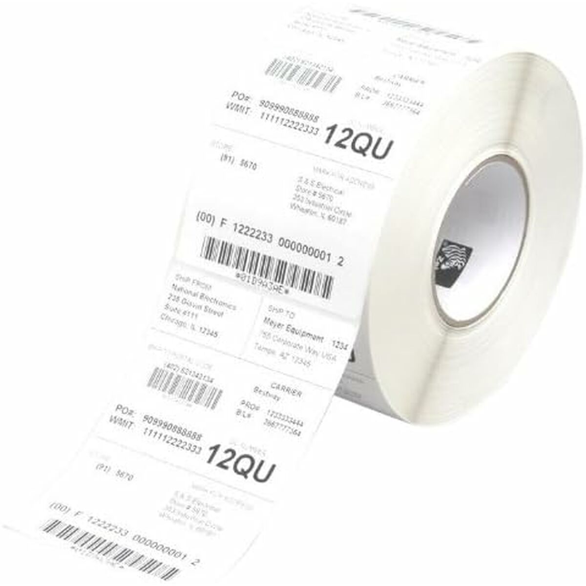 Zebra Printer Labels Zebra Perform 1000T White Ø 76 Mm (4 Units)