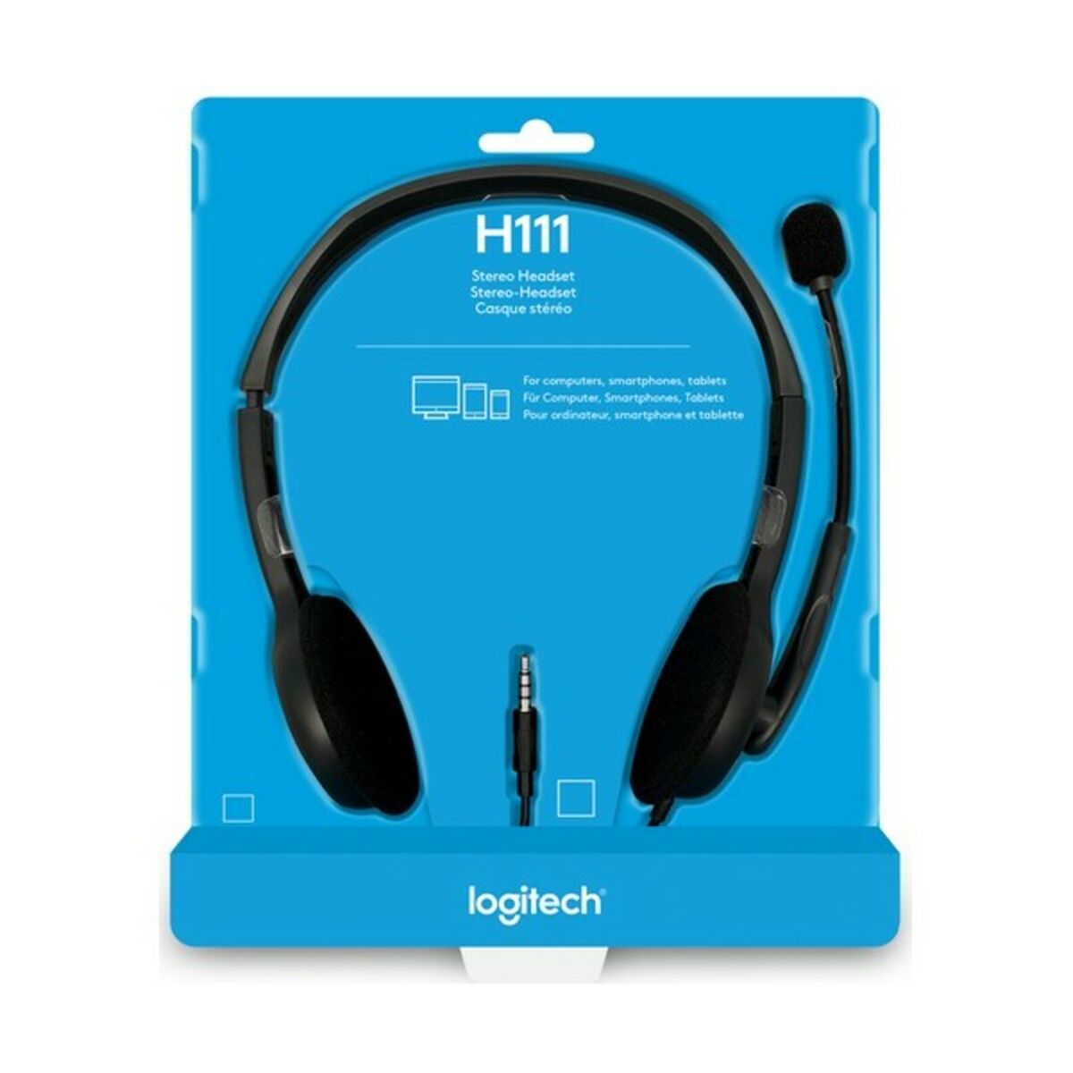 Logitech Headphones With Microphone Logitech 981-000593 Grey