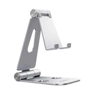 Aisens Stand Desktop Size XL Adjustable (2 Pivots Mobile Phone / Tablet - Silver — image 1