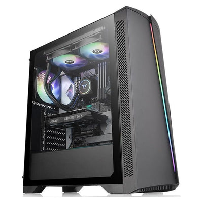 Thermaltake PC Case Tower ATX H350 Tg RGB Black Glass Tempered/1XVENT 120MM Included CA-1R9-00M1WN-00 — image 1