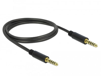 Delock 85791 Cable Connector Stereo 4,4MM 5 Pines, Male a Male 1M Black — image 1