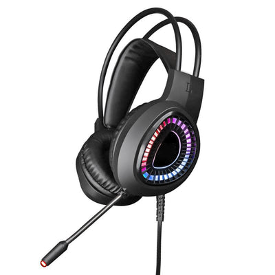 Omega Varr Helmet Pro-gaming Light LED Cancelacion Ruido Mic VH8010 USB 7.1 Black — image 1