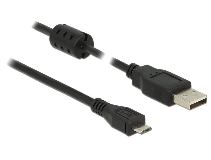 Delock 84902 USB Cable 2.0 Tipo-a Male USB 2.0 Micro-b Male 1,5M Black