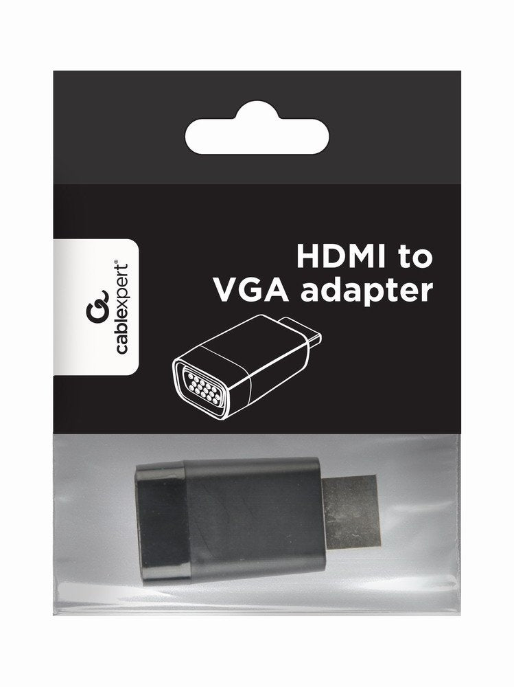 Gembird Adapter HDMI a VGA M/H Black A-HDMI-VGA-001