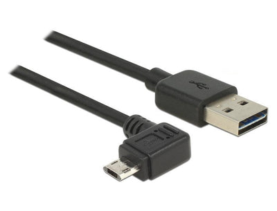 Delock Cable Easy USB 2.0-A Easy Micro-b 3M Black — image 1