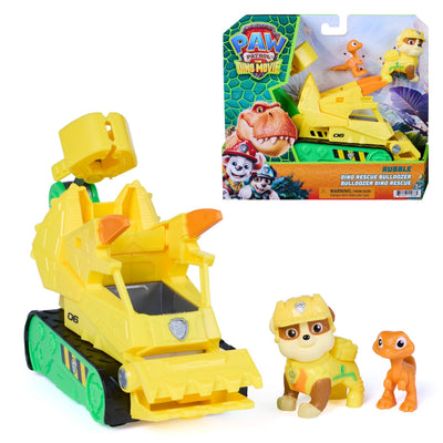Spinmaster Paw Patrol: Der Dino Film - Rubbles Dino-rettungs-bulldozer 6075771 — image 1