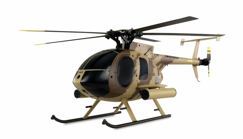 Amewi 25336 Afx MD500E - Helicóptero Militar, Without Escobillas, 4 Canales, 325MM, 6G, Rtf, Colour Brown