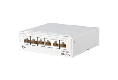 Distribuidor Btr Ap E-dat ISO / IEC CAT.6A 6 Ports White Puro — image 1