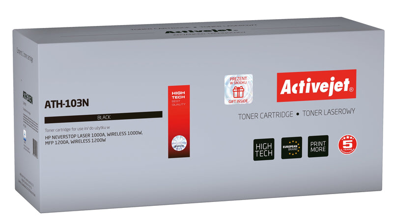 Activejet Toner ATH-103N (reemplazo HP W1103A - Supreme - 2500 Páginas - Black