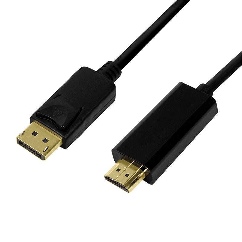 Logilink CV0128 Adapter Cable Vídeo 3M DisplayPort HDMI Type a Standard Black