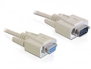 Delock Cable RS-232 Serie SUB-D9 Male Female 5M — image 1