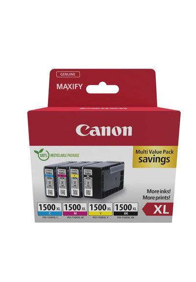 Canon PGI1500XL Pack 4 Cartridges Ink Originales - 9182B004/9182B010 — image 1