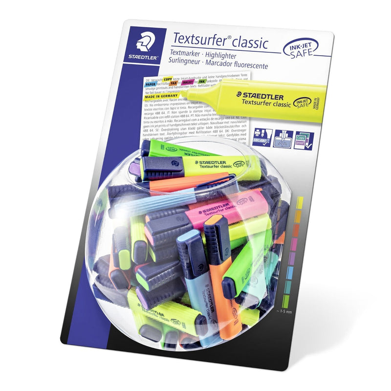 Staedtler Marcador Fluorescent 364 Textsurfer Classic Colours Surtidos -expositor 100U-
