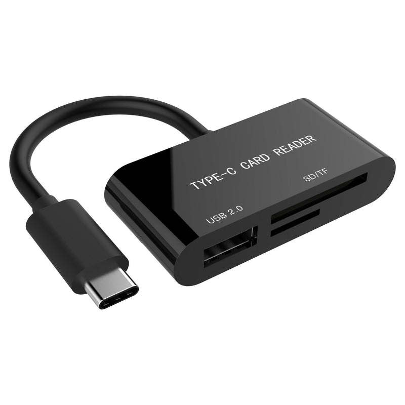 Gembird Reader Card External USB Type-c Smartphones Tablets Black UHB-CR3-02