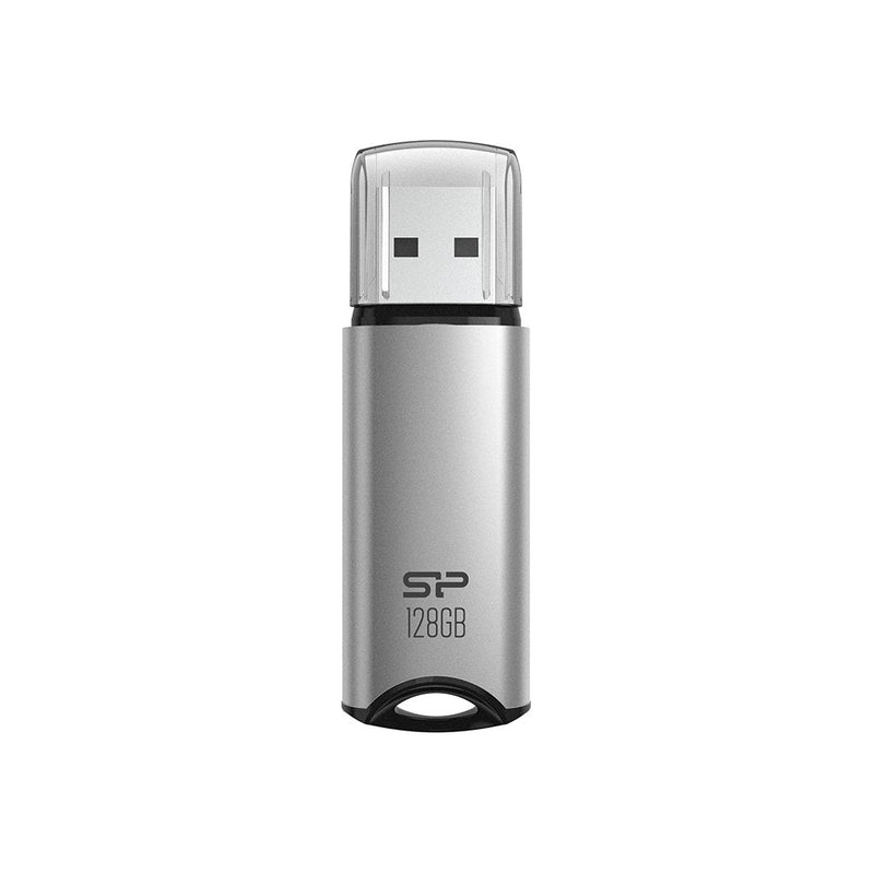 USB Flash Drive Silicone Power Marvel M02 32GB USB 3.2 Kolor Srebrny Alu (SP032GBUF3M02V1S)