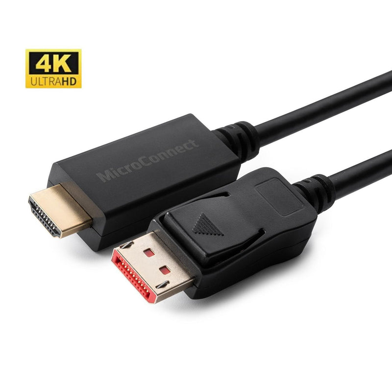 Microconnect MC-DP-HDMI-5004K Adapter Cable Vídeo 5M DisplayPort Black