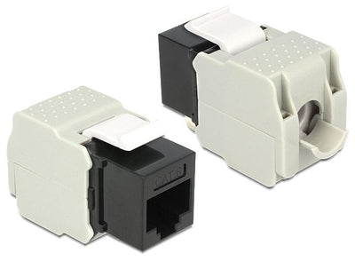 Delock Keystone Module RJ45 Female Lsa CAT.6 UTP Black — image 1