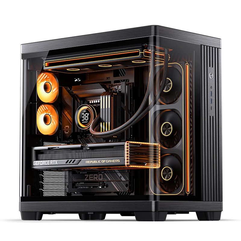Jonsbo TK-4 Housing Midi-tower, Atx, Tempered Glass - Black