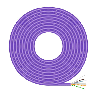 Aisens Bobina Cable RJ45 Lszh CAT.6 UTP Rigido AWG23 Cca (aleacion) - 500M - Violet — image 1