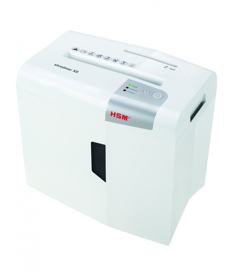 Hsm Shredstar X8 Paper Shredder Documentos Particulas 4,5X30 8 Hojas 250W 18L Paper/Clips/Cards/Cds Model 2017