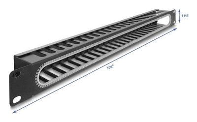 Delock 19? 1 He Organiser Cables Rangierpanel With Opening And Protector Bordes Black — image 1
