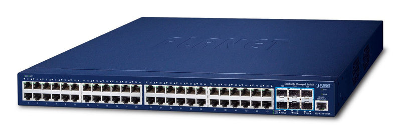 Planet SGS-6310-48T6X Switch Gestionado L3 Gigabit Ethernet (10/100/1000) 1U Blue