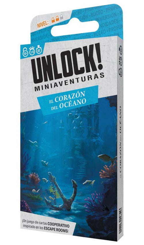 Set Of Desk Unlock Mini Corazón Océano — image 1