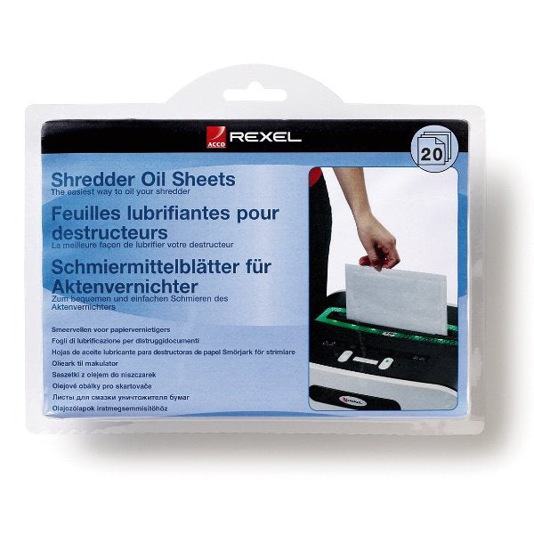 Rexel Shredder Oil Sheets (20) 20 Pieces