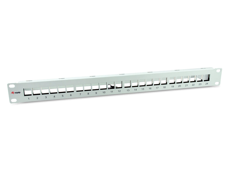 Equip Patchpanel 24X CAT.6A 19 FTP 1HE Keymone Mounting Ws
