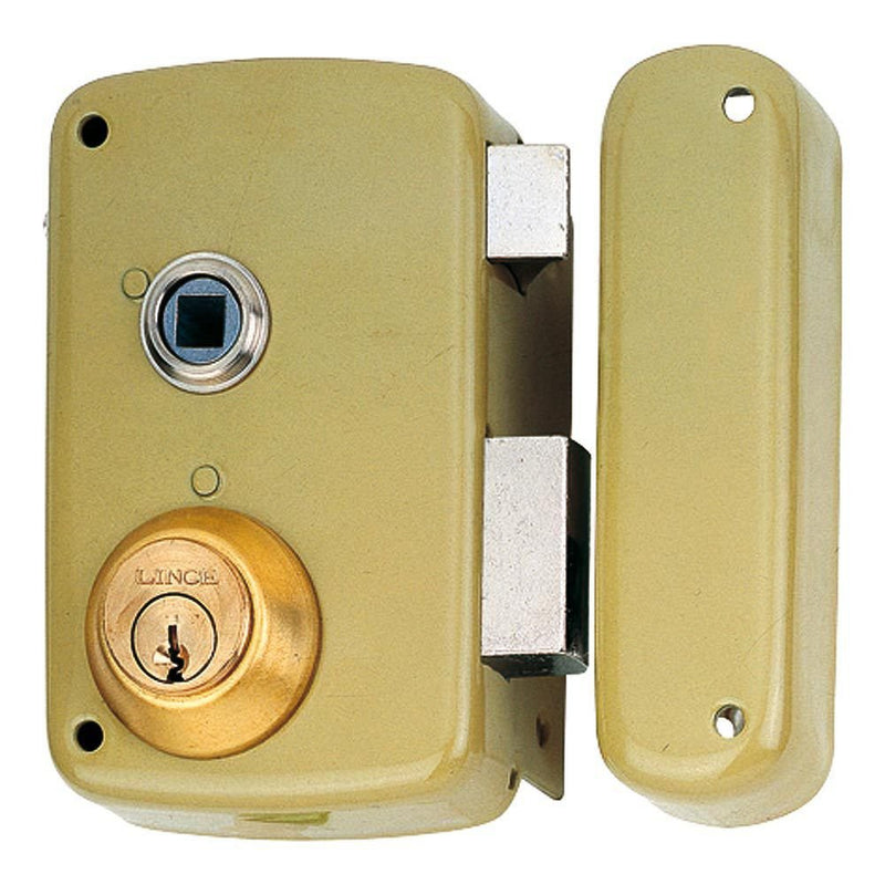 Lock Sobreponer With Cilindro 5056B Input 70MM. Mano Izquierda 95056BHE70I Lince