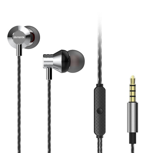 Aiwa Headphones Intrauditivos ESTM-50SL With Microphone Jack 3.5 Silver — image 1