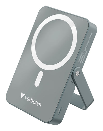 Verbatim Power Bank With Standfuss Mag.wireless 10000MA Grey 32268 — image 1
