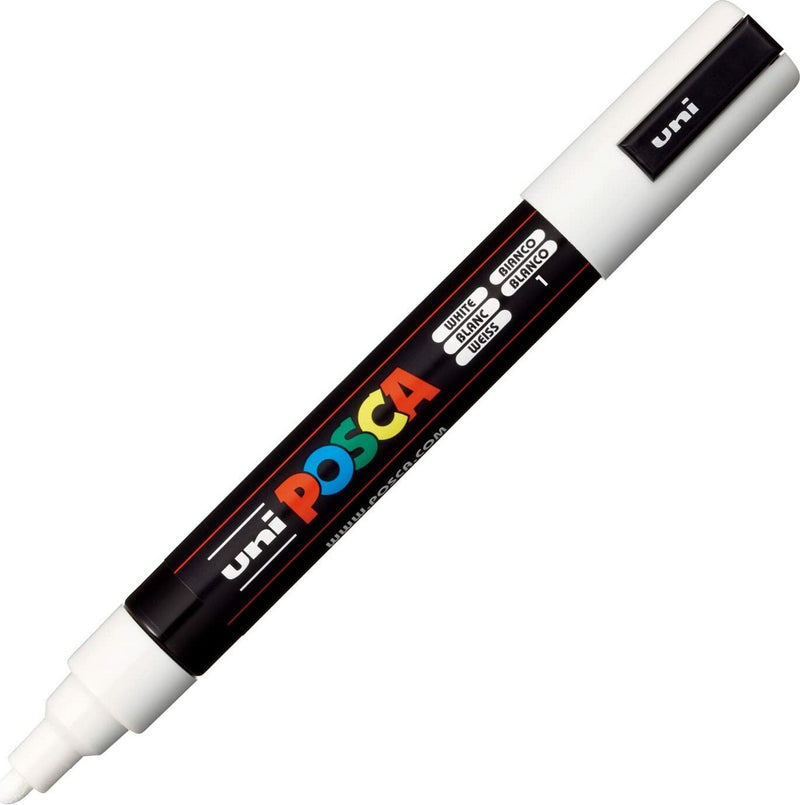 Posca Marcador PC-5M No Permanente Punta Forma Bala 1,8 - 2,5MM White